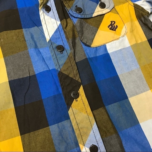 Rocawear Classic Long Sleeve Button Down Buffalo Plaid Dress Shirt Toddler 3T - Picture 6 of 12